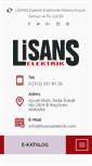 Mobile Screenshot of lisanselektrik.com